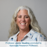 Professor Jamie Vaudrey promoted to Associate Research Professor